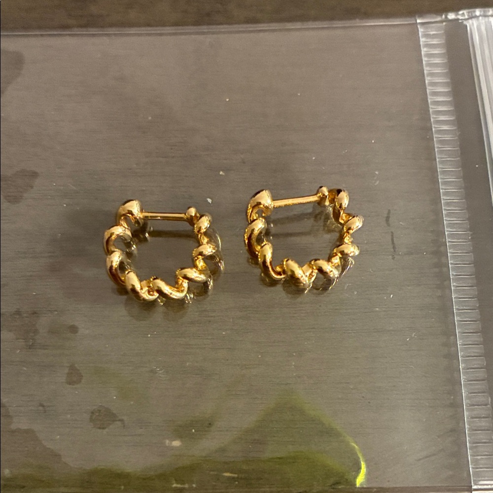 Boochier 18k slinky earrings
